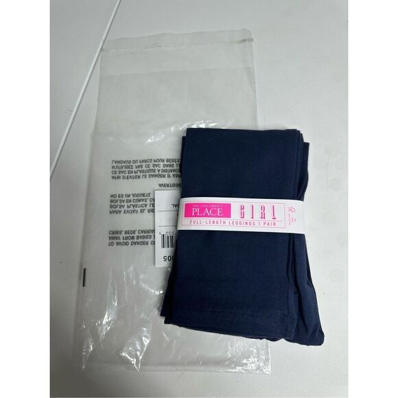 NWT The Children's Place Girl's Full-Length Leggings Navy Size L(10-12) - Picture 7 of 7
